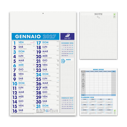 Calendario olandese personalizzato 2027 Notes