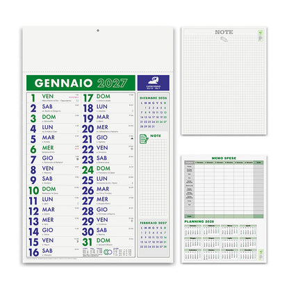 Calendario olandese personalizzato 2027 Notes