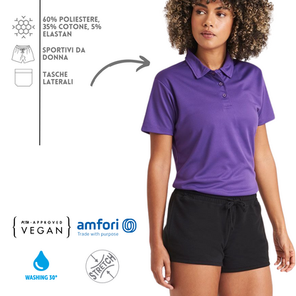 Pantaloncini sportivi donna personalizzati Cod. BS450