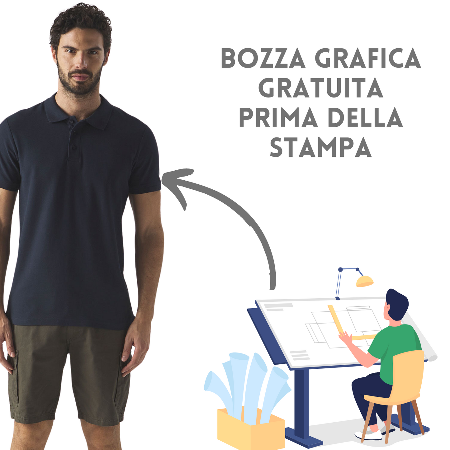 Pantaloncini multitasca personalizzati Cod. BS410