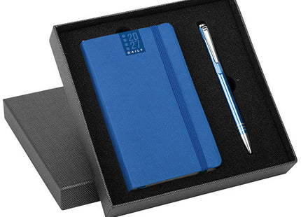 Parure black agenda flexy + penna con cofanetto