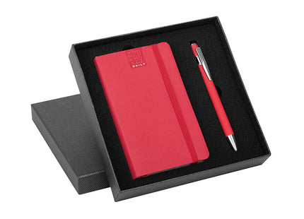Parure black agenda flexy + penna con cofanetto