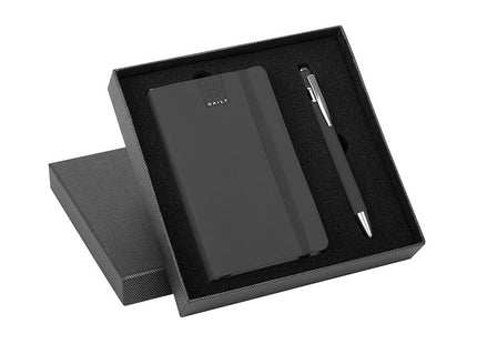 Parure black agenda flexy + penna con cofanetto