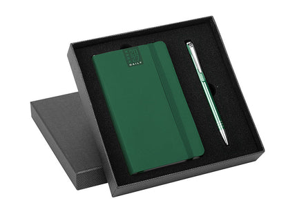 Parure black agenda flexy + penna con cofanetto
