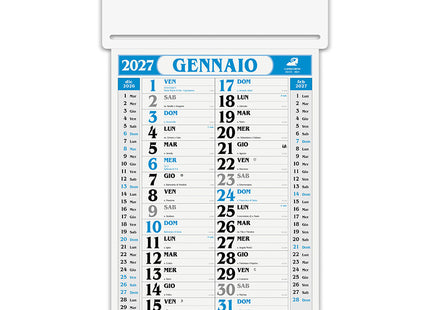 Calendario olandese personalizzato 2027 Passafoglio