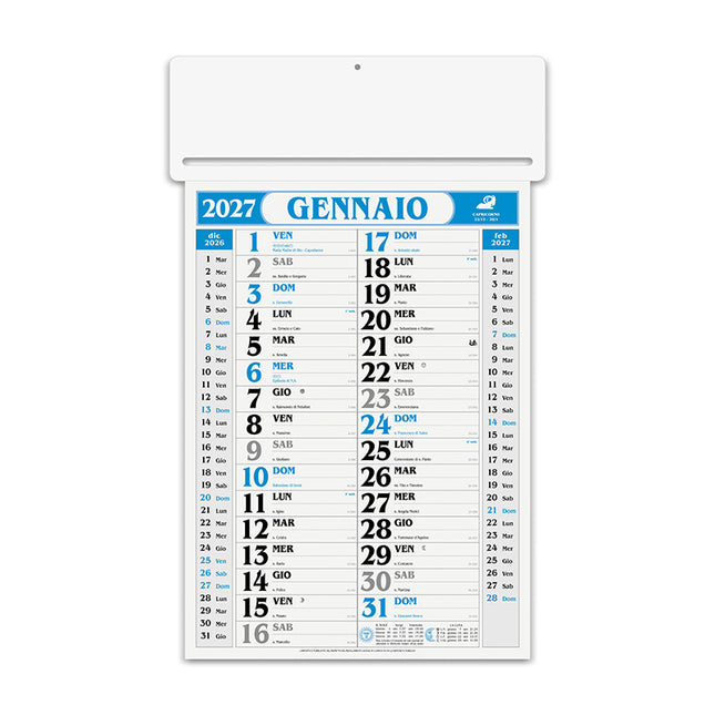 Calendario olandese personalizzato 2027 Passafoglio