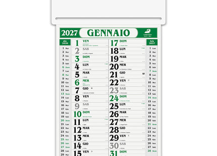 Calendario olandese personalizzato 2027 Passafoglio