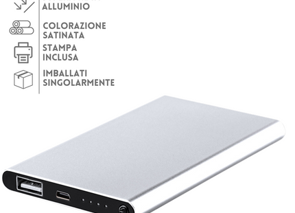 Power Bank in alluminio personalizzato | Cod. 20856