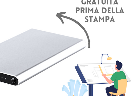 Power Bank in alluminio personalizzato | Cod. 20856