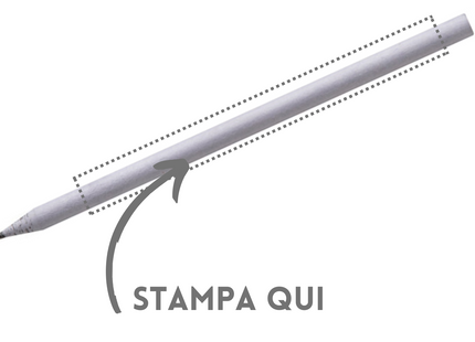 matite personalizzate in carta di giornale