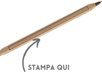 Matita infinita + Penna personalizzata 2 in 1