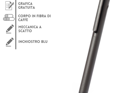Penne personalizzate ecologiche in fibbra di caffè