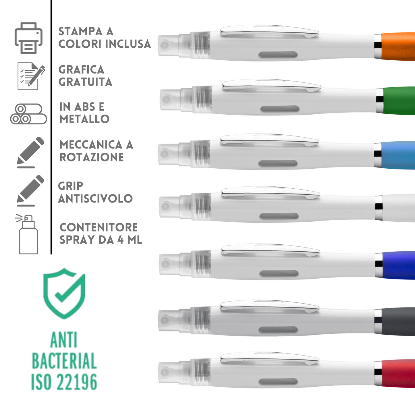 Penna personalizzata con contenitore spray | Cod. PD071