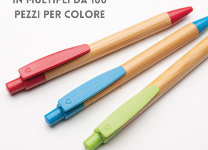 Penne personalizzate ecologiche in Bamboo Crown