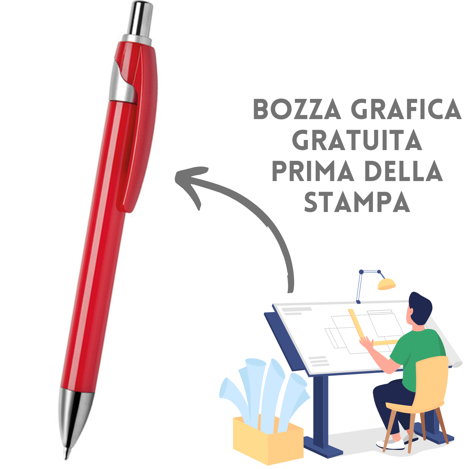 Penne personalizzate promozionali PD396