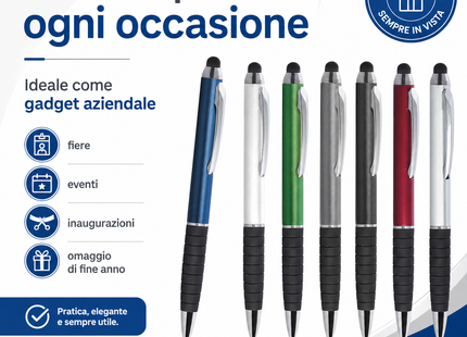 Penne personalizzate touch screen e antiscivolo