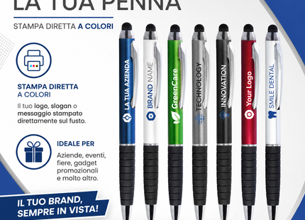 Penne personalizzate touch screen e antiscivolo