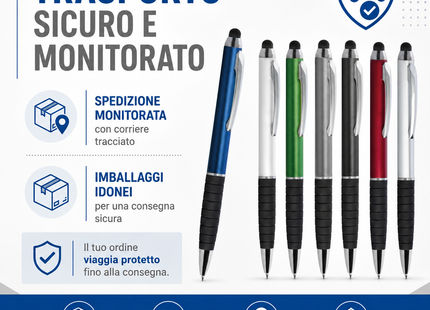 Penne personalizzate touch screen e antiscivolo