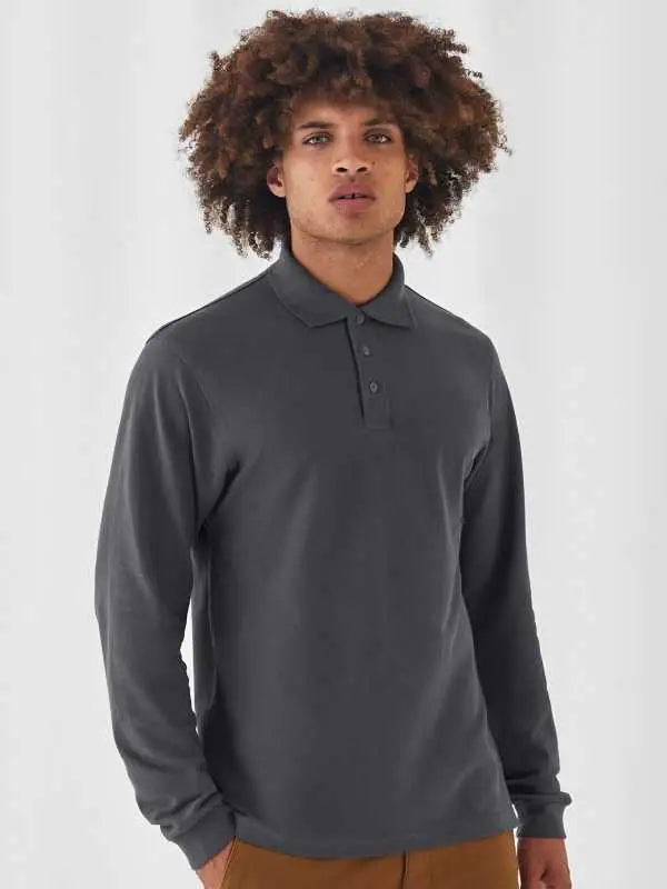 Polo personalizzabile Heavymill LSL BCPU423 - BCPU423-01.jpg