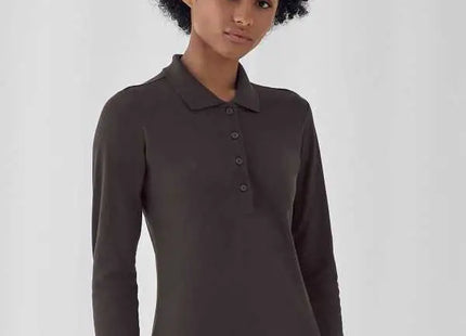 Polo personalizzabile Safran Pure LSL /Women BCPW456 - BCPW456-01.jpg