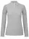 Polo personalizzabile ID.001 LSL /Women BCPWI13 - heather grey