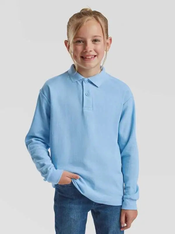 Polo personalizzabile Kids 65/35 Long Sleeve Polo FR632010 - FR632010-01.jpg