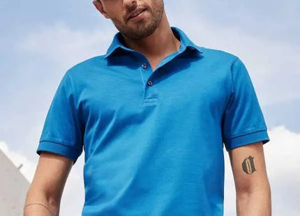 Polo personalizzabile Men's Mercerised Polo Slim Fit JN1302 - JN1302-01.jpg