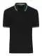 Polo personalizzabile Men's Polo JN1306 - black/white/lime-green