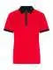 Polo personalizzabile Ladies' Zip-Polo JN1307 - light-red/black