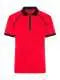 Polo personalizzabile Men's Zip-Polo JN1308 - light-red/black