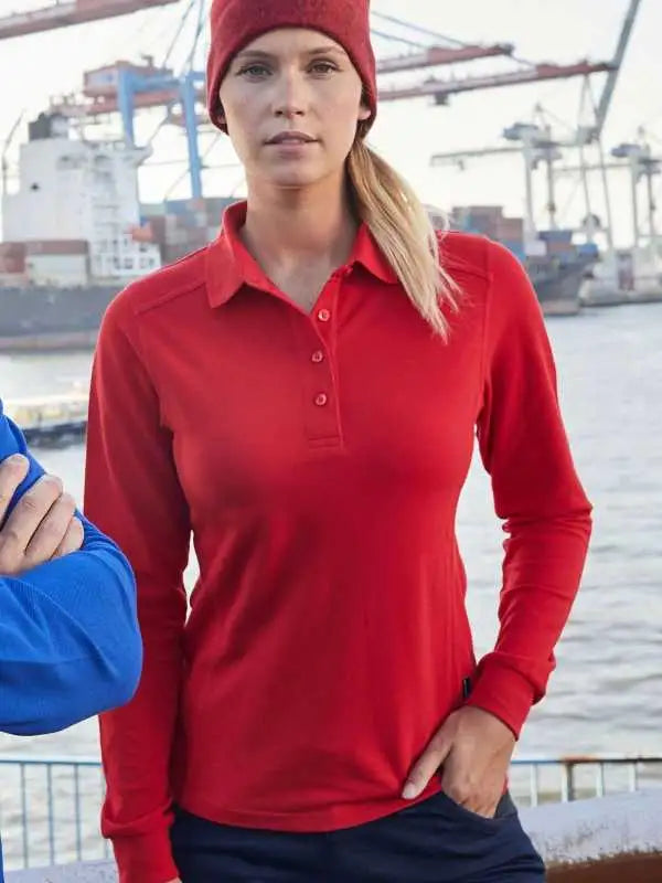 Polo personalizzabile Ladies' Workwear-Longsleeve Polo JN1841 - JN1841-01.jpg