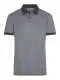 Polo personalizzabile Men's Heather Polo JN706 - black-melange/black