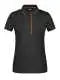 Polo personalizzabile Ladies' Polo Stripe JN727 - black/orange