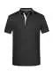Polo personalizzabile Men's Polo Stripe JN728 - black/silver