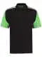 Polo personalizzabile Polo Formula Racing KK611 - black/lime