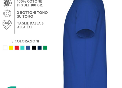 Polo personalizzate Roly a maniche corte | Cod. R66321Z1