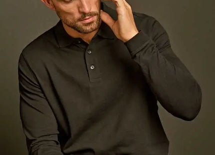 Polo personalizzabile Luxury Stretch Long Sleeve Polo TJ1406