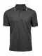 Polo personalizzabile Luxury Stripe Stretch Polo TJ1407 - Dark grey/White