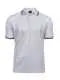 Polo personalizzabile Luxury Stripe Stretch Polo TJ1407 - White/Navy