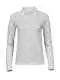 Polo personalizzabile Ladies Luxury Stretch Long Sleeve Polo TJ146 - White