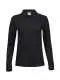 Polo personalizzabile Ladies Luxury Stretch Long Sleeve Polo TJ146 - Black