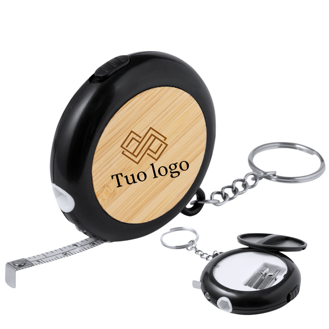 Flessometro con cacciavite e torcia personalizzato | Cod. 20471