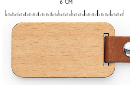 Portachiavi personalizzato in legno 1411