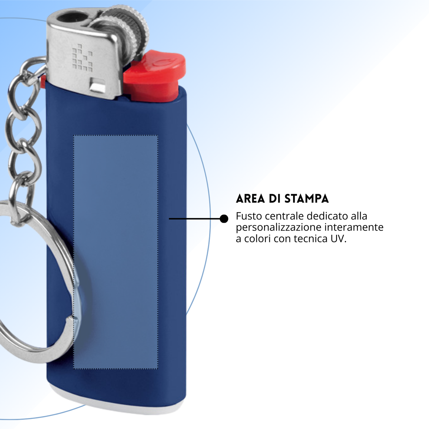 Accendini portachiavi personalizzati | Cod. PE851