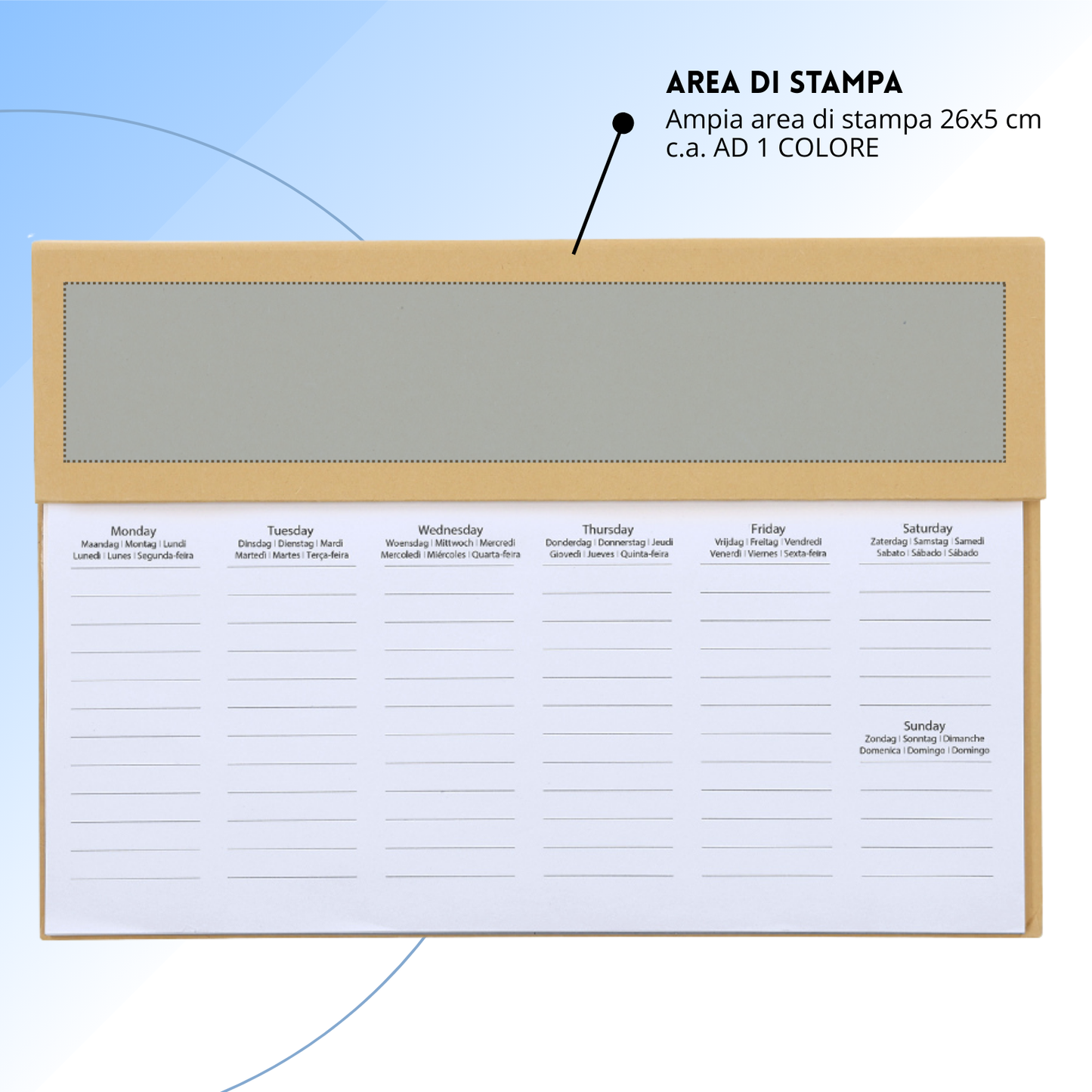Planning Personalizzati settimanali ecologici | Cod. 21969