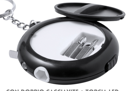 Flessometro con cacciavite e torcia personalizzato | Cod. 20471