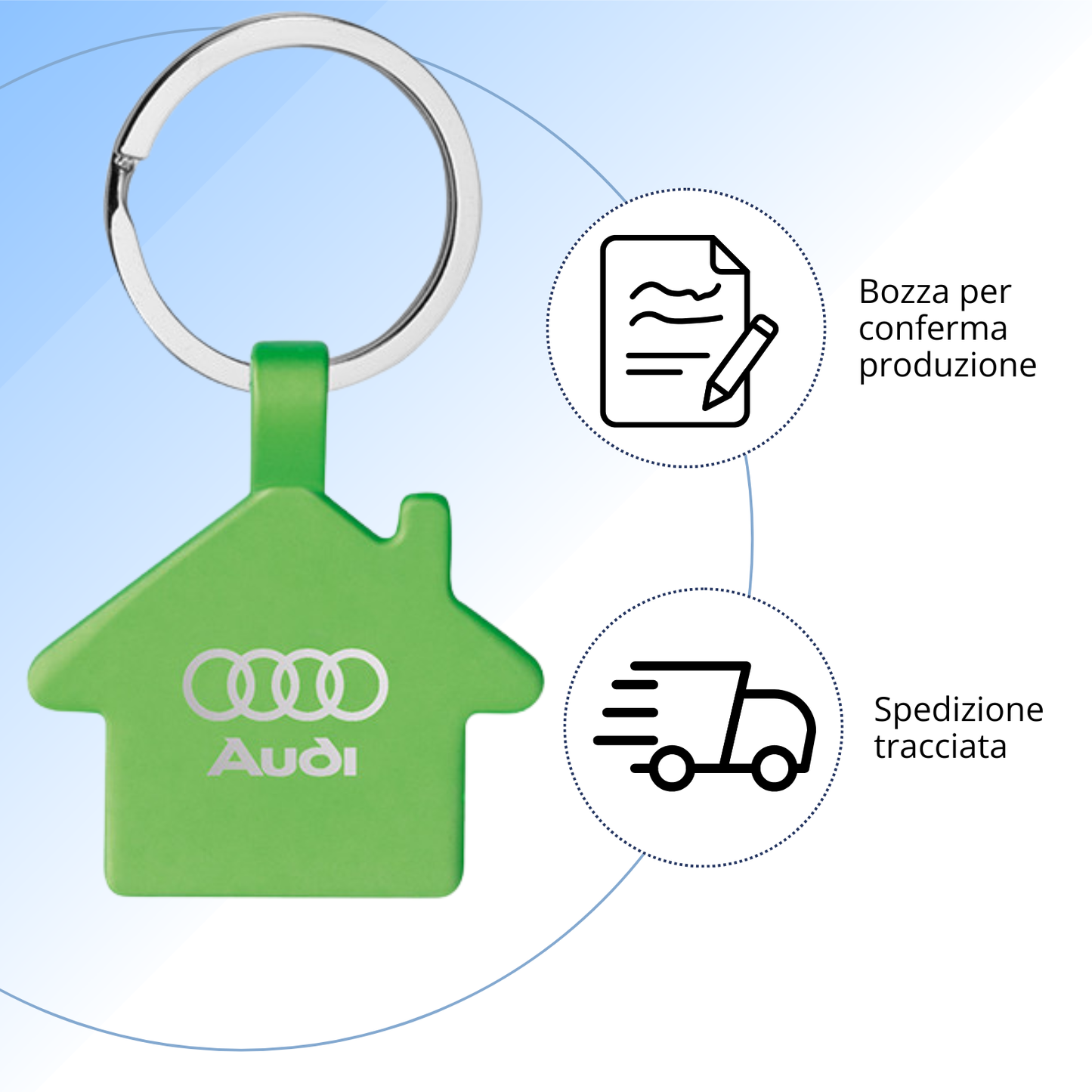Portachaivi a forma di casa personalizzati | Cod. PE010