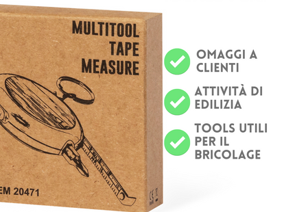 Flessometro con cacciavite e torcia personalizzato | Cod. 20471