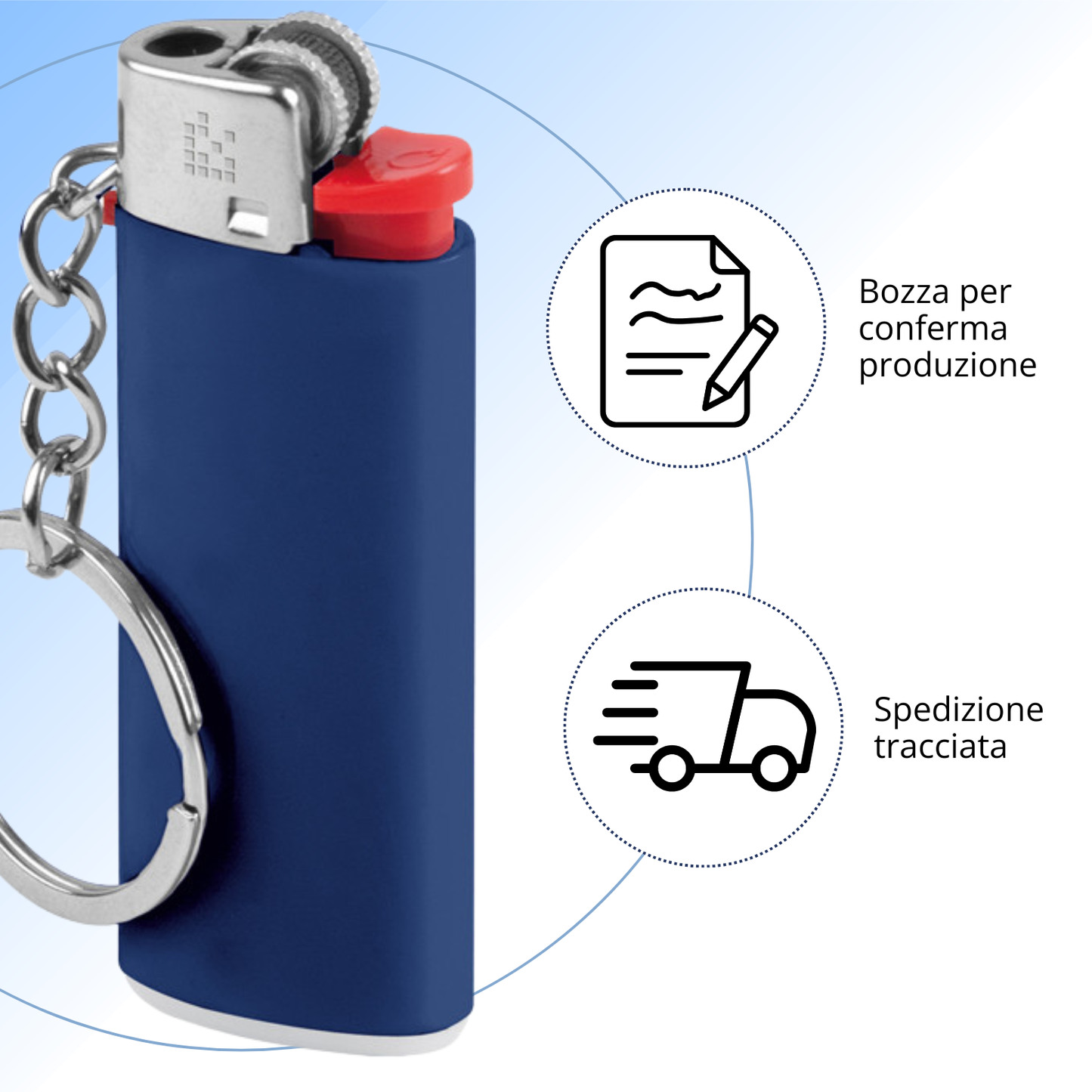Accendini portachiavi personalizzati | Cod. PE851