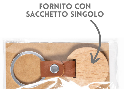 Portachiavi personalizzato in legno 1411